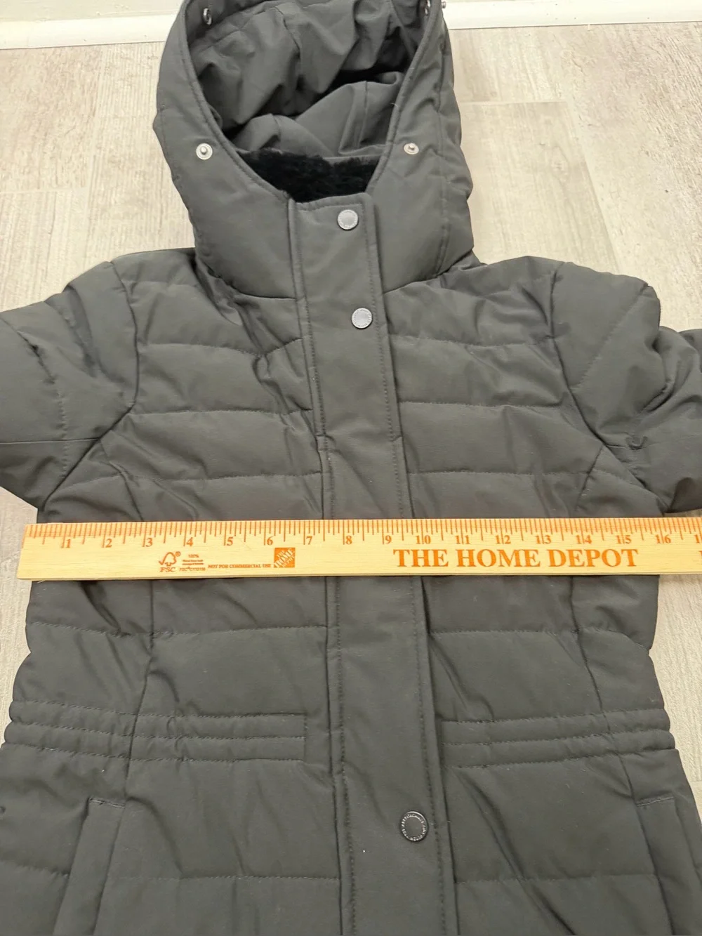 Abercrombie & Fitch women's puffer parka long hooded puffer jacket size XS